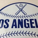 Vintage LA Dodgers Sign – MLB Baseball Stadium Porcelain Gas Pump Sign - Image 3