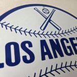 Vintage LA Dodgers Sign – MLB Baseball Stadium Porcelain Gas Pump Sign - Image 5