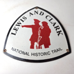 Vintage Lewis & Clark Sign – National Historic Trails Porcelain Gas Pump Sign - Image 15