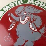 Vintage Mammoth Mountain Sign – California Ski Park Gas Pump Porcelain Sign - Image 3