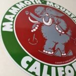 Vintage Mammoth Mountain Sign – California Ski Park Gas Pump Porcelain Sign - Image 6
