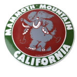 Vintage Mammoth Mountain Sign – California Ski Park Gas Pump Porcelain Sign - Image 2
