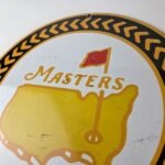 Vintage Masters Golf Sign – Golfing Sales Clubs Dealer Porcelain Gas Pump Sign - Image 12