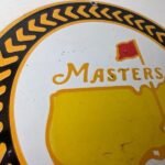 Vintage Masters Golf Sign – Golfing Sales Clubs Dealer Porcelain Gas Pump Sign - Image 5