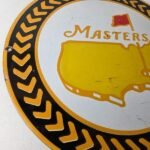 Vintage Masters Golf Sign – Golfing Sales Clubs Dealer Porcelain Gas Pump Sign - Image 6