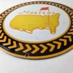 Vintage Masters Golf Sign – Golfing Sales Clubs Dealer Porcelain Gas Pump Sign - Image 10
