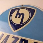 Vintage Mazda Porcelain Sign | Automobile Repair Shop Gas Pump - Image 12
