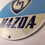Vintage Mazda Porcelain Sign | Automobile Repair Shop Gas Pump - Image 14