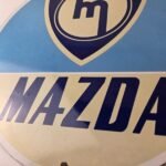 Vintage Mazda Porcelain Sign | Automobile Repair Shop Gas Pump - Image 4