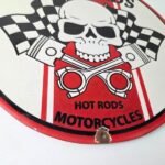 Vintage Mean Old Bastards Sign – Hot Rod Rat Fink Motorcycles Porcelain Ad Sign - Image 11