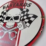 Vintage Mean Old Bastards Sign – Hot Rod Rat Fink Motorcycles Porcelain Ad Sign - Image 13