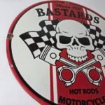 Vintage Mean Old Bastards Sign – Hot Rod Rat Fink Motorcycles Porcelain Ad Sign - Image 6