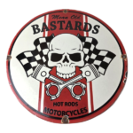 Vintage Mean Old Bastards Sign – Hot Rod Rat Fink Motorcycles Porcelain Ad Sign - Image 2