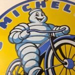 Vintage Michelin Tires Bibendum Sign – Gas Pump Automobile Sales & Service Sign - Image 3