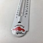 Vintage Mobil Gas Sign – Service Station Pump Ad Sign on Porcelain Thermometer - Image 14