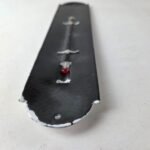 Vintage Mobil Gas Sign – Service Station Pump Ad Sign on Porcelain Thermometer - Image 9