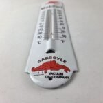Vintage Mobil Gas Sign – Service Station Pump Ad Sign on Porcelain Thermometer - Image 10