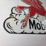 Vintage Mobil Gasoline Sign – Pegasus Motor Oil Gas Pump Station Porcelain Sign - Image 11