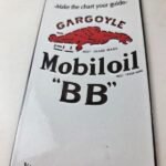 Vintage Mobil Porcelain Sign – BB Motor Oil Can Porcelain Gargoyle Sign - Image 4