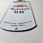 Vintage Mobil Porcelain Sign – BB Motor Oil Can Porcelain Gargoyle Sign - Image 10