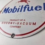 Vintage Mobil Sign – Pegasus Mobilgas Gas Fuel Pump Service Porcelain Sign - Image 14
