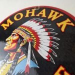 Vintage Mohawk Gasoline Sign – Gas Porcelain Service Native American Indian Sign - Image 12