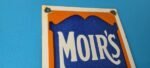 VINTAGE MOIR'S CHOCOLATE PORCELAIN QUALITY GAS PUMP GENERAL STORE CANDY SIGN - Image 5