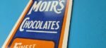 VINTAGE MOIR'S CHOCOLATE PORCELAIN QUALITY GAS PUMP GENERAL STORE CANDY SIGN - Image 9
