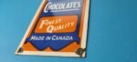 VINTAGE MOIR'S CHOCOLATE PORCELAIN QUALITY GAS PUMP GENERAL STORE CANDY SIGN - Image 10