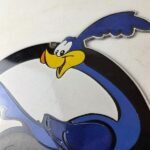 Vintage Mopar Plymouth Porcelain Sign – Road Runner Auto Shop Gas Pump Sign - Image 12