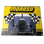 Vintage Moroso Performance Parts Porcelain Sign – Hot Rod Racing Sign - Image 2