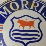 Vintage Morris Retail Dealer Sign – Porcelain Automobiles Gas Oil Pump Sign - Image 3