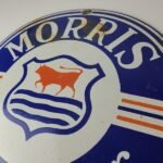 Vintage Morris Retail Dealer Sign – Porcelain Automobiles Gas Oil Pump Sign - Image 8