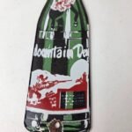 Vintage Mountain Dew Sign – Soda Glass Bottles Beverage Pump Porcelain Sign - Image 4