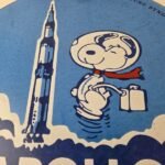Vintage NASA Apollo Sign – Space Shuttle Snoopy Astronaut Porcelain Gas Sign - Image 3