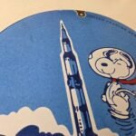 Vintage NASA Apollo Sign – Space Shuttle Snoopy Astronaut Porcelain Gas Sign - Image 5
