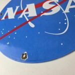 Vintage NASA Meatball Sign – Space Shuttle Mission Control Porcelain Gas Sign - Image 14