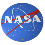Vintage NASA Meatball Sign – Space Shuttle Mission Control Porcelain Gas Sign