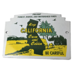 Vintage National Park Sign – Yosemite California Gas Pump Porcelain Sign - Image 2