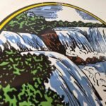 Vintage Niagara Falls Sign – USA Canada Travel Gas Pump Porcelain Ad Sign - Image 5