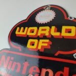 Vintage Nintendo Video Game Sign – Video Game Console Porcelain Gas Pump Sign - Image 8