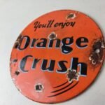 Vintage Orange Crush Sign – Soda Drink Carbonated Porcelain Gas Oil Pump Sign - Image 11
