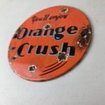 Vintage Orange Crush Sign – Soda Drink Carbonated Porcelain Gas Oil Pump Sign - Image 12
