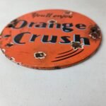 Vintage Orange Crush Sign – Soda Drink Carbonated Porcelain Gas Oil Pump Sign - Image 13