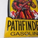 Vintage Pathfinder Gasoline Sign – Porcelain Gas Motor Oil Pump Advertising Sign - Image 11