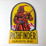 Vintage Pathfinder Gasoline Sign – Porcelain Gas Motor Oil Pump Advertising Sign - Image 15