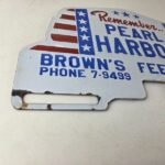 Vintage Pearl Harbor License Plate Topper – Feed Sign Ad on Automobile Topper - Image 11