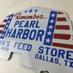 Vintage Pearl Harbor License Plate Topper – Feed Sign Ad on Automobile Topper - Image 12