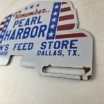 Vintage Pearl Harbor License Plate Topper – Feed Sign Ad on Automobile Topper - Image 13