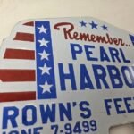Vintage Pearl Harbor License Plate Topper – Feed Sign Ad on Automobile Topper - Image 5